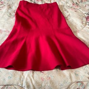 Ann Taylor red skirt
